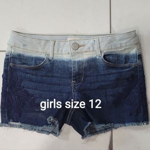 SO brand Jean shorts. Girls size 12